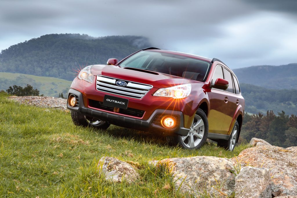 The Subaru Outback with a CVT automatic transmission. The Subaru Outback with a CVT automatic transmission.